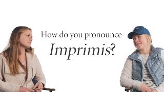 How Do You Pronounce quotImprimisquot [upl. by Atalya102]