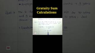 Gratuity Sum Calculation gratuity [upl. by Byers94]