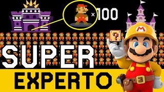 SUPER EXPERTO 100 MARIOS  NUEVO   Super Mario Maker en Español  Zeta SSJ [upl. by Lysander863]