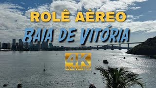 4K  Rolê Aéreo de Drone na Baia de Vitória [upl. by Lenee]