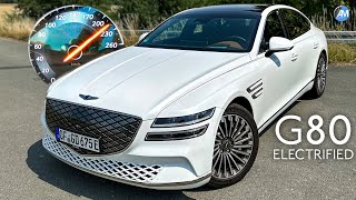 GENESIS G80 electrified 370hp  0100 amp 100200 kmh acceleration🏁  by Automann in 4K [upl. by Jose704]