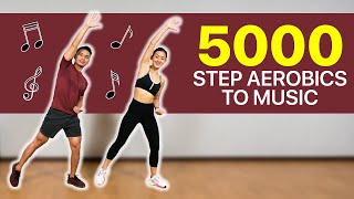 5000 Step Aerobics to Music Walk amp Burn Calories  Joanna Soh [upl. by Edmea426]