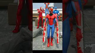 SPIDERMAN CHAINSAW SAVING AVENGERS FROM VENOMS  Shorts  gta5  spiderman [upl. by Ahsiugal]