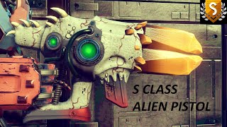 No Mans Sky  Grey S Class Alien Pistol With Orange Crystal Multitool [upl. by Adriano217]