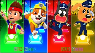 PAW Patrol amp Sheriff Labrador  Sheriff Labrador 🆚 Ryder 🆚 Officer Dobermann 🆚 Chase 🎶 Tiles Hop [upl. by Nosyt]