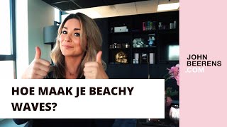 Hoe maak je beachy waves met de krultang zonder je haar te beschadigen ekapper Jamie helpt je [upl. by Azenav]