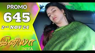 Iniya serial promo 2 Nov 24 [upl. by Teragram438]