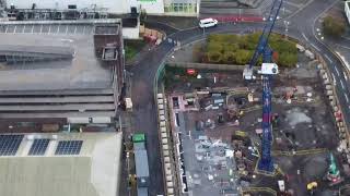 THIS IS WHERE THE NEW BRIDGEND COLLEGE IS GOING WITH A BIRD EYE VIEW WITH MY DJI [upl. by Anahsohs769]