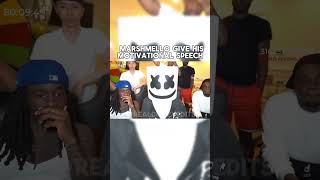 Marshmello gives his mafiathon motivational speech kaicenet marshmello speech foryou fyp [upl. by Marji198]