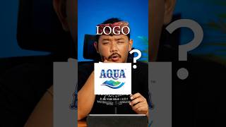 REDESIGN LOGO AQUA Senimanbocahlogo Logo Redesign Viral Trending shorts [upl. by Otina]