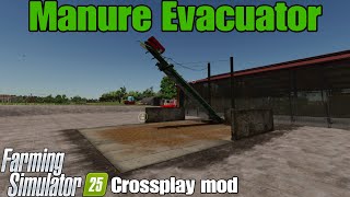 Manure Evacuator  FS25 Crossplay mod [upl. by Gnaoh872]