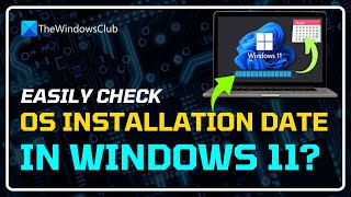 How to check OS Installation Date in Windows 1110 [upl. by Kiel]