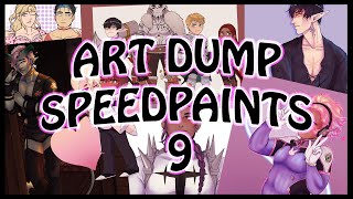 Art Dump 9 SPEEDPAINT [upl. by Schumer]