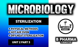 Sterilization  Hot Air Oven  Methods Of Sterilization  Microbiology  B Pharm 3rd Semester [upl. by Norris]