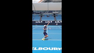 Could you return this CRAZY tennis slice serve💥shorts tennisedit courtleveltennis Reilly Opelka [upl. by Atsyrt]