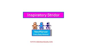 Inspiratory Stridor Newborn Infant [upl. by Davilman723]