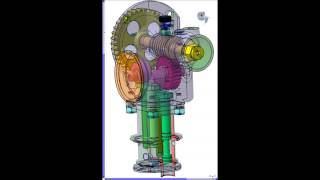 Clerget 9B Rotary Engine Oil Pump WORKING [upl. by Fanning]