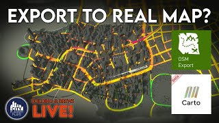 Lets Export a Cities Skylines 2 to GIS and OSM LIVE  Building and Brews [upl. by Oilerua]