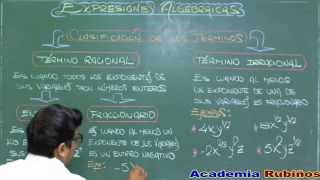 CLASIFICACIÓN DE TÉRMINOS ALGEBRAICOS EJEMPLOS [upl. by Kev]