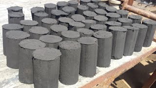 FINIC Amazingly Fast Manual Briquettes Press [upl. by Ahseen]