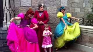 Walt Disney World Lady Tremaine Drizella and Anastasia meet and greet [upl. by Solberg]