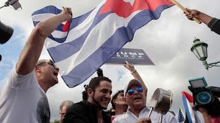 Fidel Castros death prompts celebrations among Cuban exiles in Miami [upl. by Osborne]