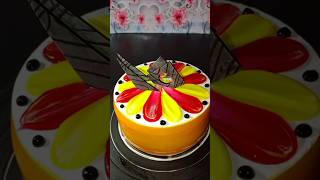 Multi color cake design new look design training video ty short video short feed [upl. by Meesaw]