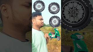 Rounding MRF tyre to scooter🛵 rickshaw  Toto JCB vehicle names MAGIC tatatiago mytvs fourwheel [upl. by Marcella]