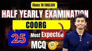 Coorg  Class 10 English  MCQ discuss  HSLC 2025  SEBA [upl. by Pruter]