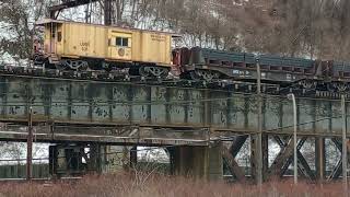 UNION RAILROAD Loaded coke express amp steel slab cars [upl. by Annadal]