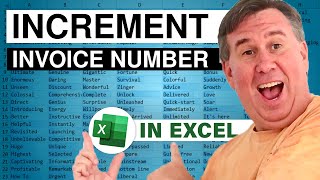 Excel  Increment Invoice  OCT13001  Episode 1812 [upl. by Bouchier]