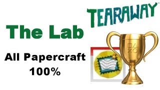 Tearaway PS VITA  1080P  The Lab  ALL Papercraft Locations [upl. by Plafker]