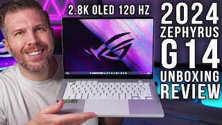 2024 Zephyrus G14 Unboxing Review 10 Game Benchmarks Display Test Tear Down Speakers More [upl. by Jodee788]