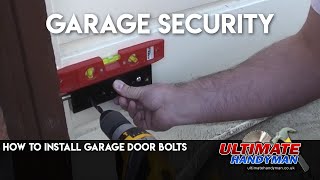 How to install garage door bolts [upl. by Nihhi535]