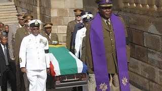 Nelson Mandelas coffin arrives at Union Buildings Pretoria [upl. by Ettevy]