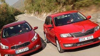 Skoda Rapid Spaceback gegen KIA Ceed [upl. by Nador950]