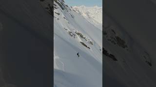 Tumbling down Alaska ⛷️ skiingday skiing skiingisawesome skiingstunts [upl. by Neelrahs290]