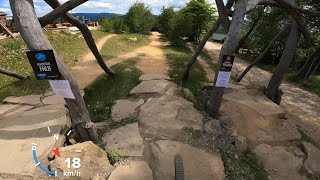 Skolnity Bike Park  Niebieska Fala  Linia A  Crash [upl. by Isteb]