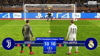 PES 2019  Juventus vs Real Madrid  Final UEFA Champions League UCL  Penalty Shootout [upl. by Akienahs]