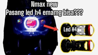 Custom Projector Headlamp Nmax New Dengan BiLED 3inch Dan Led H4🔥🔥 Emang Bisa [upl. by Naiditch728]