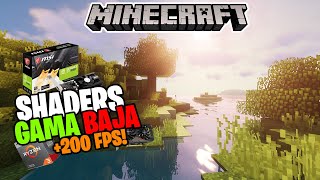 EL MEJOR SHADER GAMA BAJA PARA MINECRAFT  Sildurs Vibrant Shaders LITE amp MEDIUM  119  200FPS [upl. by Dall]