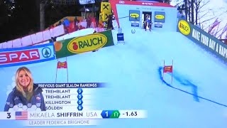 Mikaela Shiffrin  WINNER 92  Giant Slalom  Lienz  RUN 2  2023 [upl. by Gristede459]