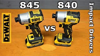 Dewalt Impact Driver Comparison Part 3  DCF840 vs DCF845 [upl. by Riada]