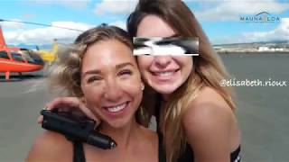 Oahu Helicopter Tour with elisabethrioux Mauna Loa Helicopter Tours gopro [upl. by Alletneuq816]