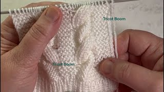 Жгуты фантазийные Вязание спицами Stitches crossed pattern knitting [upl. by Yvon]