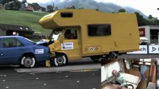 Wildhaus 2011 DEKRA Crash Test Camper vs Auto [upl. by Egief493]