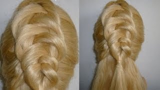 Frisuren für mittellange Haare HaareZopf originell flechtenBraided HairstylePeinados [upl. by Dannica]