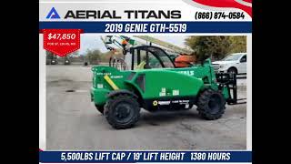 2019 GENIE GTH5519 SN3165 genie telehandler [upl. by Herrah]