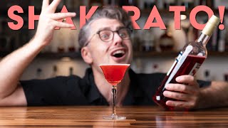 Shake it til you make it The ONE ingredient cocktail  Campari SHAKERATO [upl. by Ernaldus]