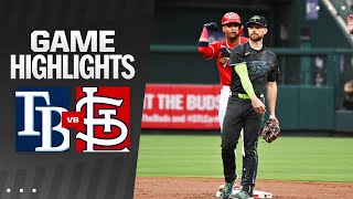 Rays vs Cardinals Game Highlights 8724  MLB Highlights [upl. by Morril]